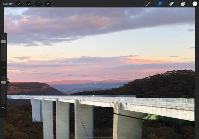 Impression of highway across Centennial Glen, developed by Save Centennial Glen member