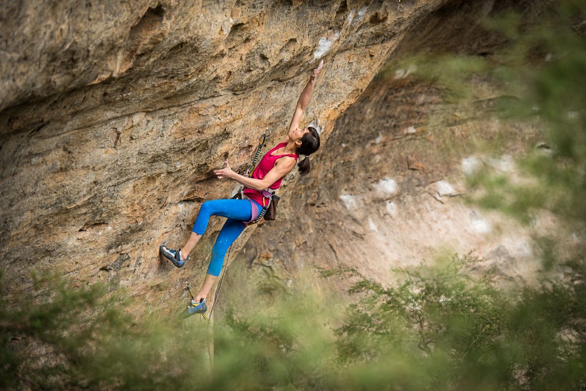 Leah Dempsey climbs Better Than Life